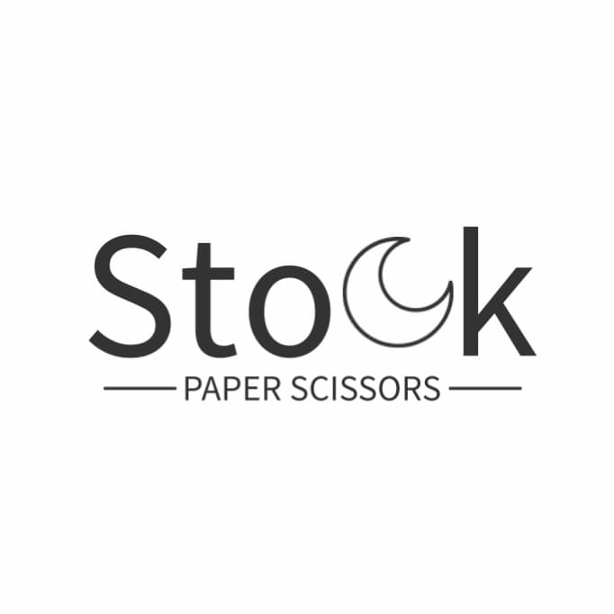 Stock Paper Scissors logo