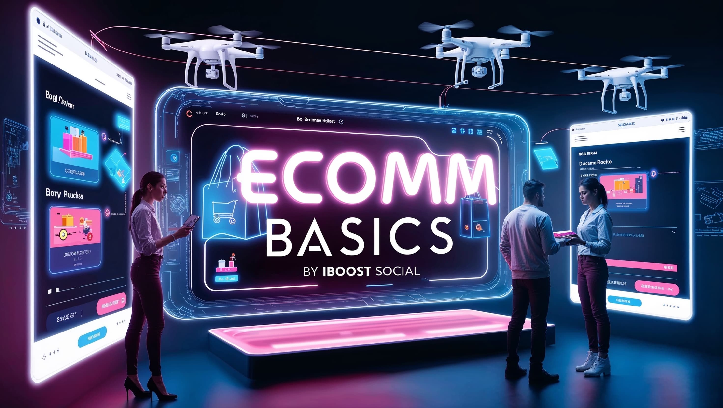 Ecomm Basics- iBoost Social logo