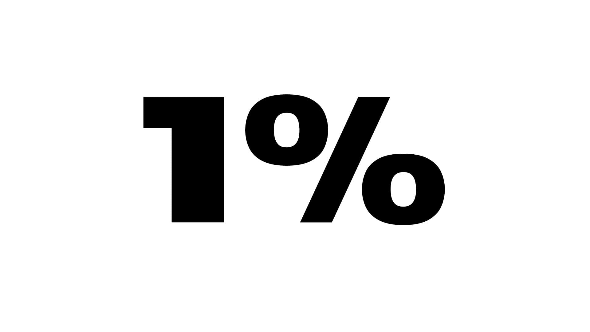 The 1% Mentorship logo